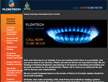 Tablet Screenshot of flowtechheating.co.uk
